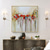 cheap Floral/Botanical Paintings-Oil Painting Hand Painted Square Still Life Floral / Botanical Modern Stretched Canvas