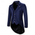 billiga Outfits-Set med svansrock smokin rock pirat ruffle skjortor 2 PCS mäns Ebenezer Scrooge elf punk gotisk medeltida 1700-tals utstyrslar smokin trench coat kostym karneval event fest jul