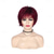 cheap Older Wigs-Wine Red Wig Short Layered Pixie Cut Hair Wigs for Women Synthetic Cosplay Wig with Bangs Female Wig Halloween Custome Party