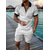 cheap Zip Polo Shirt-Men&#039;s Running T-Shirt With Shorts Polo Collar Zip Graphic Casual Daily Casual Clothing Apparel Hoodies Sweatshirts