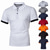 cheap Hiking Tops-Men&#039;s T shirt Golf Shirt Hiking Tee shirt Top Outdoor Breathable Lightweight Soft Comfortable Summer Black with blue Black with red Navy blue with white Fishing Climbing Running