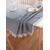 economico casa-Tovaglia rustica in cotone e lino, tovaglie rettangolari per cucina, pranzo, feste, vacanze, buffet, riunioni di famiglia