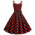 baratos Vestidos-Bolinhas Anos 50 vestido de férias Vestidos Baile de Máscara Listrado Poá Mulheres Baile de Máscaras Festa / Noite Festa de Solteira Adulto Vestido Vestidos de baile