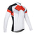 cheap Cycling Jerseys-Arsuxeo Men&#039;s Long Sleeve Cycling Jersey Winter Polyester White Black Purple Patchwork Bike Jacket Jersey Top Mountain Bike MTB Road Bike Cycling Breathable Quick Dry Anatomic Design Sports Clothing