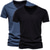 billiga Casual T-shirts för män-2 st herr t-shirt enfärgad basic kortärmad v-ringad