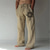 tanie lniane spodnie-Męskie Lniane spodnie Spodnie Druk 3D Elastyczna konstrukcja ze sznurkiem Przednia kieszeń Designerskie Moda Duży i wysoki Codzienny Na wakacje Komfort Miękka Wzory graficzne Średni Talia Druk 3D