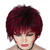 cheap Older Wigs-Wine Red Wig Short Layered Pixie Cut Hair Wigs for Women Synthetic Cosplay Wig with Bangs Female Wig Halloween Custome Party