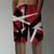 cheap Casual Shorts-Men&#039;s Straight Shorts 3D Print Elastic Waist Designer Stylish Casual / Sporty Sports Outdoor Daily Cotton Blend Comfort Breathable Graphic Prints Geometry Mid Waist 3D Print Red M L XL