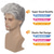 cheap Mens Wigs-Mens Short Grey Wig Short Curly Gray Wig Synthetic Heat Resistant Hair Replacment Wig for Daily Party Costumes