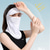 ieftine Accesorii Haine Drumeție-mască de protecție solară batic pentru femei în aer liber golf sport pălării de soare acoperă toată fața, protecție pentru gât, protecție UV voal de mătase de gheață
