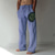 economico pantaloni di lino-Per uomo Pantaloni di lino Pantaloni Stampa 3D Design elastico con coulisse Tasca frontale Originale Di tendenza Grande e alto Informale Giornaliero Per le vacanze Comfort Morbido Stampe astratte