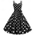 baratos Vestidos-Bolinhas Anos 50 vestido de férias Vestidos Baile de Máscara Listrado Poá Mulheres Baile de Máscaras Festa / Noite Festa de Solteira Adulto Vestido Vestidos de baile