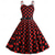 baratos Vestidos-Bolinhas Anos 50 vestido de férias Vestidos Baile de Máscara Listrado Poá Mulheres Baile de Máscaras Festa / Noite Festa de Solteira Adulto Vestido Vestidos de baile