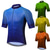 cheap Cycling Jerseys-OUKU Men&#039;s Cycling Jersey Short Sleeve Mountain Bike MTB Road Bike Cycling Graphic Dot Jersey Shirt Green Yellow Orange UV Resistant Breathable Quick Dry Sports Clothing Apparel / Stretch