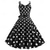 baratos Vestidos-Bolinhas Anos 50 vestido de férias Vestidos Baile de Máscara Listrado Poá Mulheres Baile de Máscaras Festa / Noite Festa de Solteira Adulto Vestido Vestidos de baile