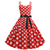 baratos Vestidos-Bolinhas Anos 50 vestido de férias Vestidos Baile de Máscara Listrado Poá Mulheres Baile de Máscaras Festa / Noite Festa de Solteira Adulto Vestido Vestidos de baile