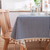 economico casa-Tovaglia rustica in cotone e lino, tovaglie rettangolari per cucina, pranzo, feste, vacanze, buffet, riunioni di famiglia