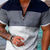 cheap Men&#039;s Hawaiian Polo-Men&#039;s Striped Hawaiian Polo Shirts Golf Shirt Short Sleeve Polo Shirts Collared Shirts Casual Beach Wear Vacation Wear Party Outfits 3D Print Quarter Zip Polo Black-White Black Army Green