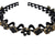 cheap Accessories-1 Pc Fashion Thin Headbands with Teeth Rhinestone Comb Headband Flower Wave Rhinestone Headbands Hair Clip Plastic Tooth Comb Headbands and Hair Bun Holders  Wavy Hairbands