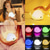 abordables Veilleuses pour chambre d&#039;enfant-Mignon baleine veilleuse tactile changement de couleur atmosphère lampe de nuit chambre décoration de la maison enfants cadeau d&#039;anniversaire usb rechargeable