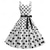 baratos Vestidos-Bolinhas Anos 50 vestido de férias Vestidos Baile de Máscara Listrado Poá Mulheres Baile de Máscaras Festa / Noite Festa de Solteira Adulto Vestido Vestidos de baile