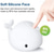 abordables Veilleuses pour chambre d&#039;enfant-Mignon baleine veilleuse tactile changement de couleur atmosphère lampe de nuit chambre décoration de la maison enfants cadeau d&#039;anniversaire usb rechargeable