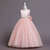 cheap Flower Girl&#039;s Dresses-Kids Girls&#039; Flower Girl Dress Party Dress Solid Color Flower Sleeveless Performance Wedding Party Tie Knot Elegant Princess Polyester Maxi Tulle Dress Summer Spring 3-12 Years Pink Wine Royal Blue