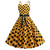 baratos Vestidos-Bolinhas Anos 50 vestido de férias Vestidos Baile de Máscara Listrado Poá Mulheres Baile de Máscaras Festa / Noite Festa de Solteira Adulto Vestido Vestidos de baile