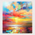abordables Peintures paysages-Peinture à l'huile faite à la main sur toile art mural décoration abstraite peinture au couteau paysage jaune pour la décoration intérieure cadre tendu peinture suspendue