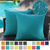 cheap Outdoor Pillow &amp; Covers-Solid Color Pillowcase Outdoor Waterproof Technology Pillowcase Coated Outdoor Garden Sofa Cushion Modern Simple 1pc