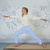 billiga Yogabyxor &amp; Bloomers-kvinnors linne hög midja yogabyxor breda ben byxor nederdel snabbtorkande enfärgad grön vit grå yoga pilates dans sport aktiva kläder mikroelastisk lös / atletisk / avslappnad / fritid