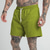 Недорогие Шорты для бега-мужские шорты для спортзала спортивные штаны для плавания карман на шнурке бег пляжная тренировка дышащий быстросохнущий обычный спортивный флуоресцентный зеленый белый черный