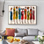 abordables Pinturas de personas-Mintura hecho a mano gente africana pintura al óleo sobre lienzo arte de la pared decoración imagen abstracta moderna para la decoración del hogar enrollado sin marco pintura sin estirar