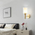 abordables Appliques murales d&#039;intérieur-appliques murales encastrées modernes led salon chambre applique murale en cuivre 220-240v