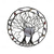 cheap Outdoor Wall Hangings-Metal Tree Of Life Ring Wrought Iron Ring Of Life Garden Crafts Wall Decoraiton Patio Yard Crafts Accessory