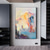 cheap Abstract Paintings-Handmade Oil Painting CanvasWall Art Decoration Abstract Knife Painting Landscape Blue For Home Decor Rolled Frameless Unstretched Painting