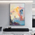 cheap Abstract Paintings-Handmade Oil Painting CanvasWall Art Decoration Abstract Knife Painting Landscape Blue For Home Decor Rolled Frameless Unstretched Painting
