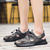 abordables Calzado y accesorios-Hombre Zapatillas de Senderismo Transpirable Listo para vestir Al Aire Libre Cuero Verano Negro Gris Color Caquí / Dedo redondo
