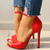 abordables Sandalias de Vestir-Sandalias de tacón alto de aguja negras para mujer: diseño de punta abierta con estampado de serpiente y correa en el tobillo, elegantes zapatos de fiesta para eventos formales y de noche
