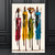 abordables Pinturas de personas-Mintura hecho a mano gente africana pintura al óleo sobre lienzo arte de la pared decoración imagen abstracta moderna para la decoración del hogar enrollado sin marco pintura sin estirar