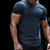 abordables Camisetas casuales de hombre-Hombre Camiseta Color sólido Escote en Pico Calle Casual Manga Corta Ropa Moda Básico Clásico Cómodo