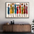 abordables Pinturas de personas-Mintura hecho a mano gente africana pintura al óleo sobre lienzo arte de la pared decoración imagen abstracta moderna para la decoración del hogar enrollado sin marco pintura sin estirar