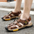 ieftine Încălțăminte &amp; Accesorii-Bărbați Pantofi de drumeție Respirabil Purtabil Exterior Piele Vară Negru Maro / Vârf rotund