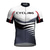baratos Conjuntos de Roupa de Homem-Homens Camisa com Bermuda Bretelle Manga Curta Ciclismo de Montanha Ciclismo de Estrada Verão Primavera Branco Vermelho Azul Poá Moto Tapete 3D Secagem Rápida Bolso Traseiro Pavio Humido Respirável