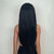 abordables Perruques synthétiques à dentelle-haircube noir / auburn / doré / vin / ombre brun perruque avant de lacet longue droite naturelle 13 * 4 * 1 t partie kanekalon perruque de lacet avec des cheveux de bébé pour femme 180% densité