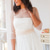 voordelige Bruiloftsomslagen-Dames Wrap Bolero Voiles  Sheers Bruid Zonnebescherming 3/4 Lengte Mouwen Tulle Bruiloft Wraps Met Bandage Voor Bruiloft Alle Seizoenen jurk om indruk te maken