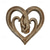 cheap Outdoor Wall Hangings-Heart Holding Hands Wall Decor Wooden Sculpture Wall Art Handshake Craft Statue for Home Office Garden Decoration- Forever Love