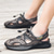ieftine Încălțăminte &amp; Accesorii-Bărbați Pantofi de drumeție Respirabil Purtabil Exterior Piele Vară Negru Gri Kaki / Vârf rotund