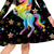 cheap Party Dresses-Kids Little Girls&#039; Dress Unicorn Animal A Line Dress Daily Holiday Vacation Print Black Above Knee Long Sleeve Casual Cute Sweet Dresses Fall Spring Regular Fit 3-10 Years