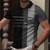 voordelige 3D-polo-Voor heren POLO Shirt Golfshirt T-shirt 3D-afdrukken Gestreept Strijkijzer Casual Dagelijks Button-omlaag Afdrukken Korte mouw Tops Ontwerper Casual Modieus Ademend Klaver blauw Grijs